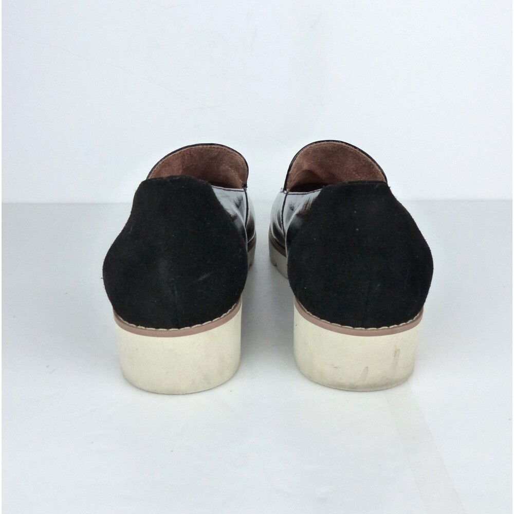 Vionic Kensley Loafers Women 8 Black Patent Leather Lug Sole Comfort Shoes - Picture 8 of 14